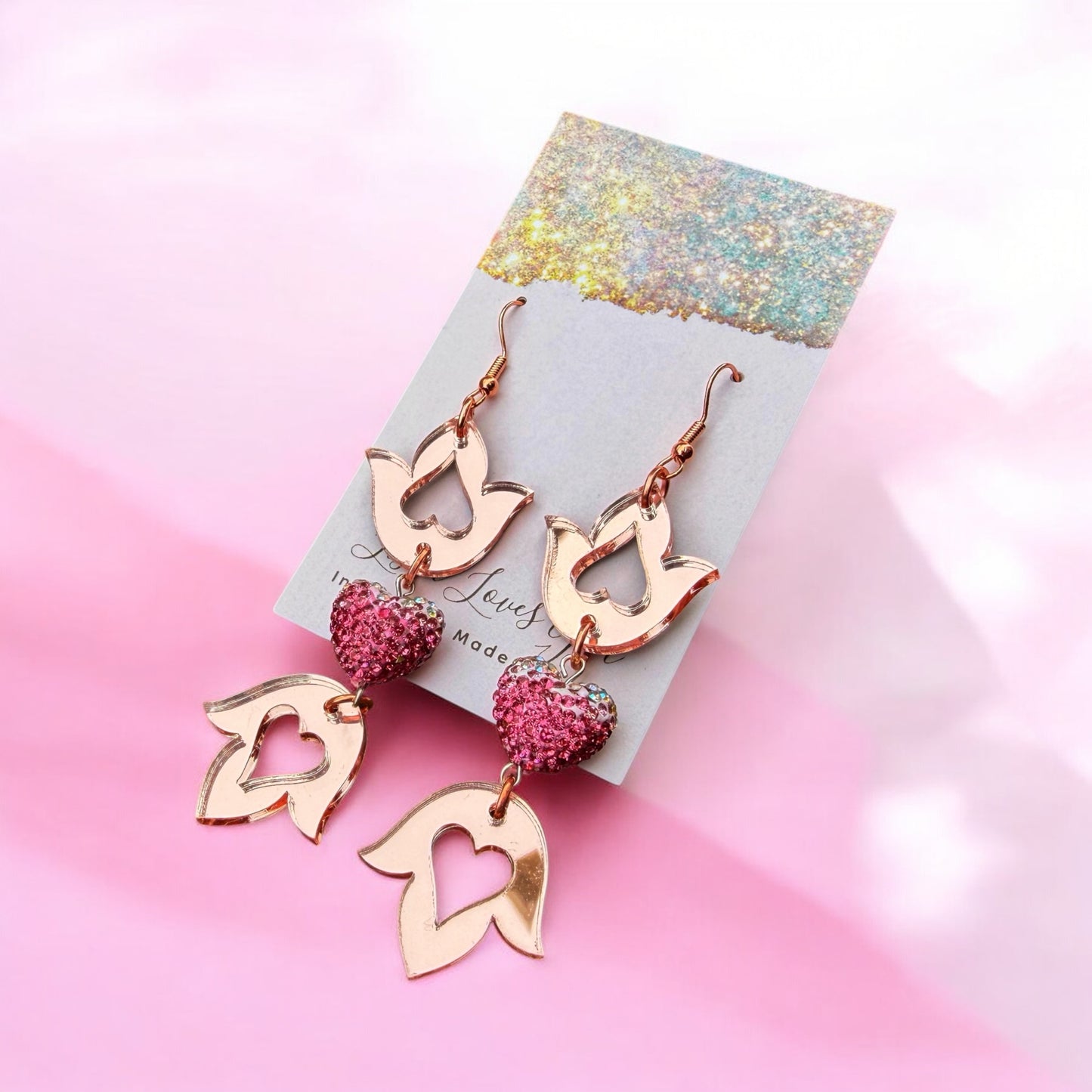 Rosey Bling Earrings
