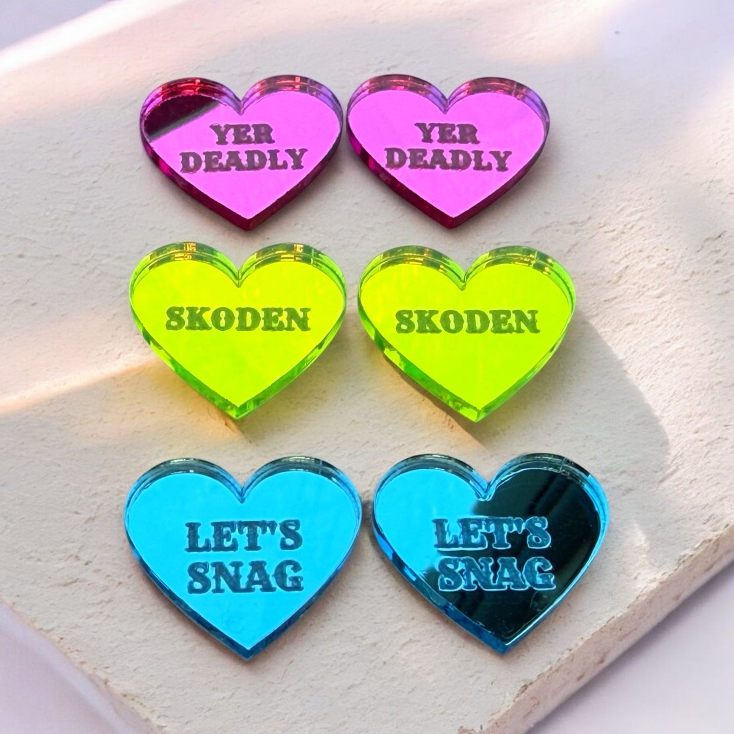 Valentine Conversation Heart Cabochons