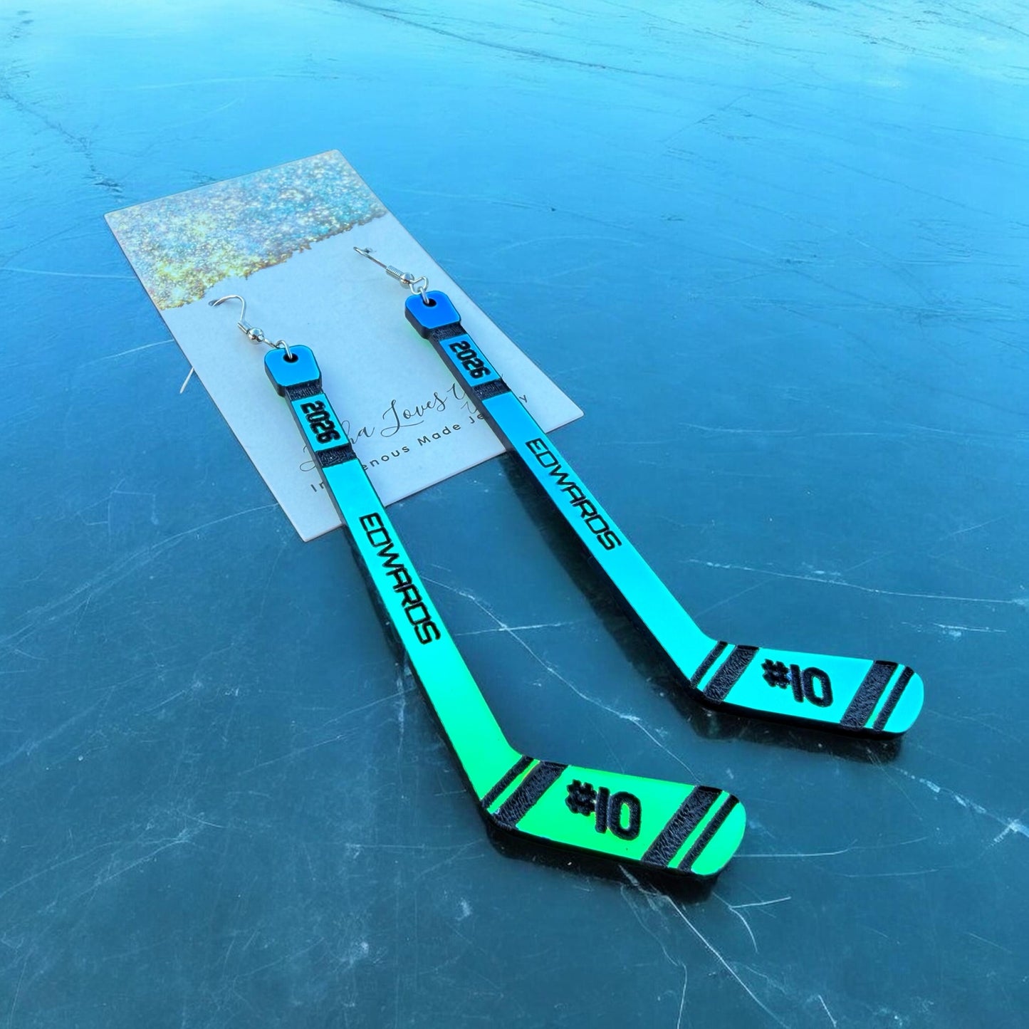 Laila Edwards Hockey Stick Earrings