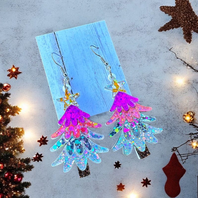 Xtra Xmas Tree Earrings