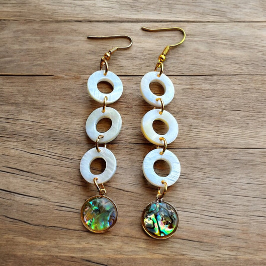 Mother of Pearl & Abalone Earrings