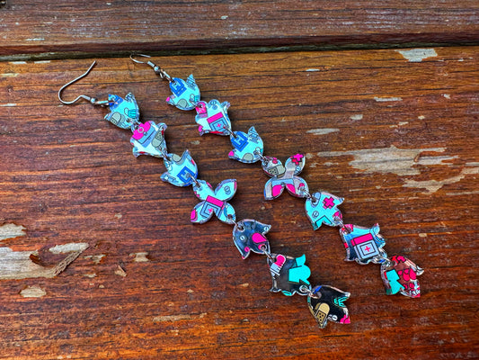 Medical mirror Mini Floral earrings