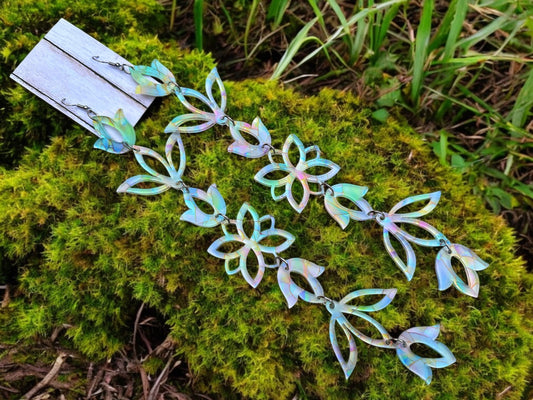 Pastel Gem XxL Floral Drop Earrings