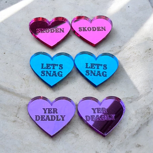 Valentine Conversation Heart Cabochons