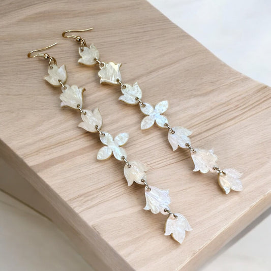 Pearl Mini Floral Earrings