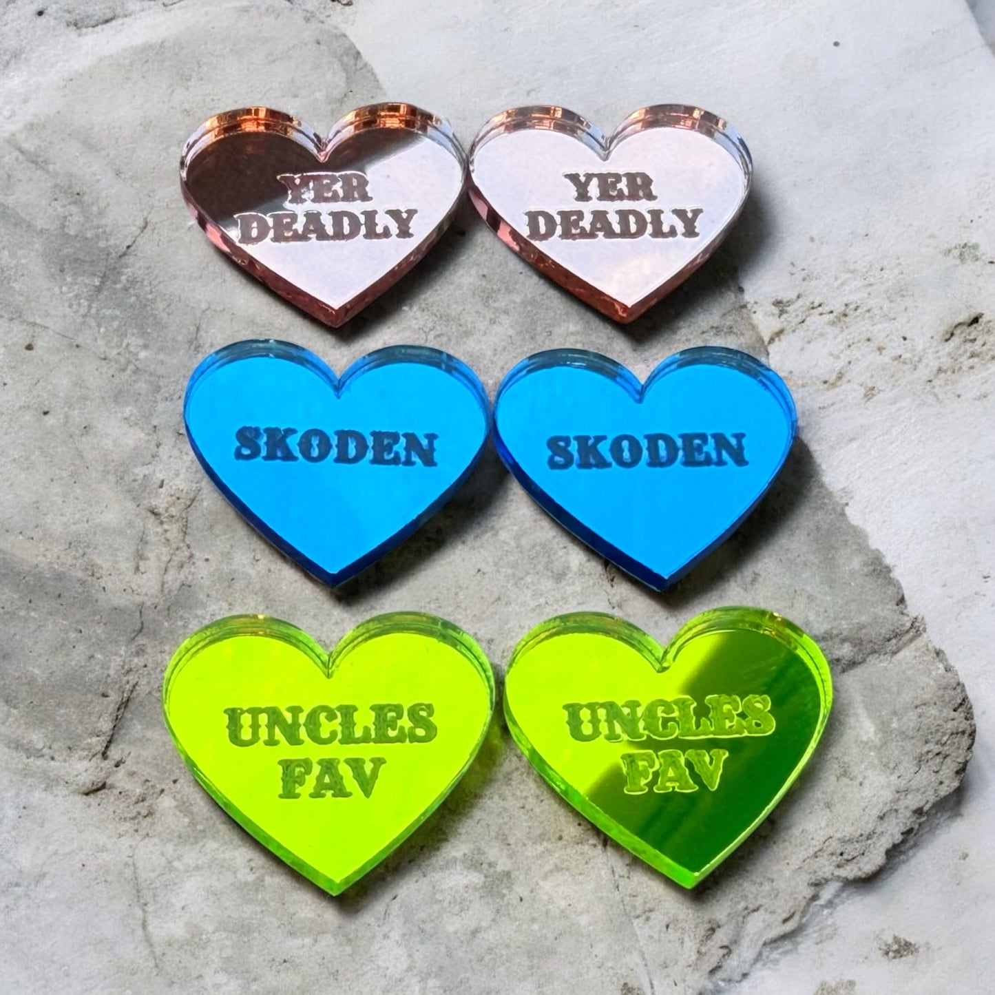 Valentine Conversation Heart Cabochons