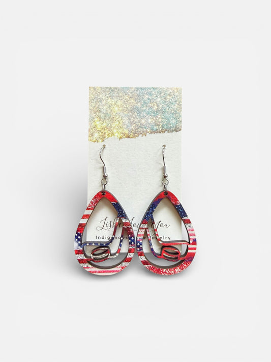 USA Hockey Earrings