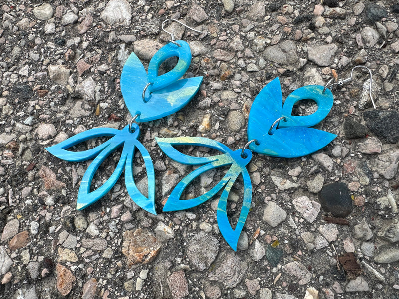 Blue Skies Acrylic Earrings