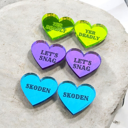 Valentine Conversation Heart Cabochons