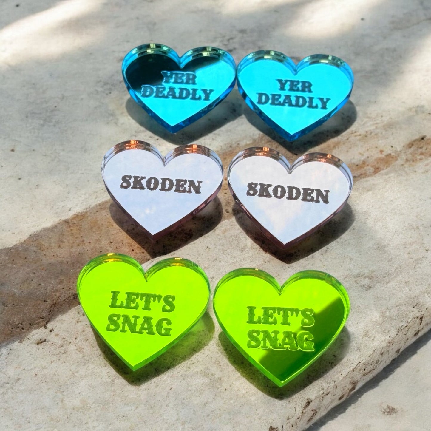 Valentine Conversation Heart Cabochons