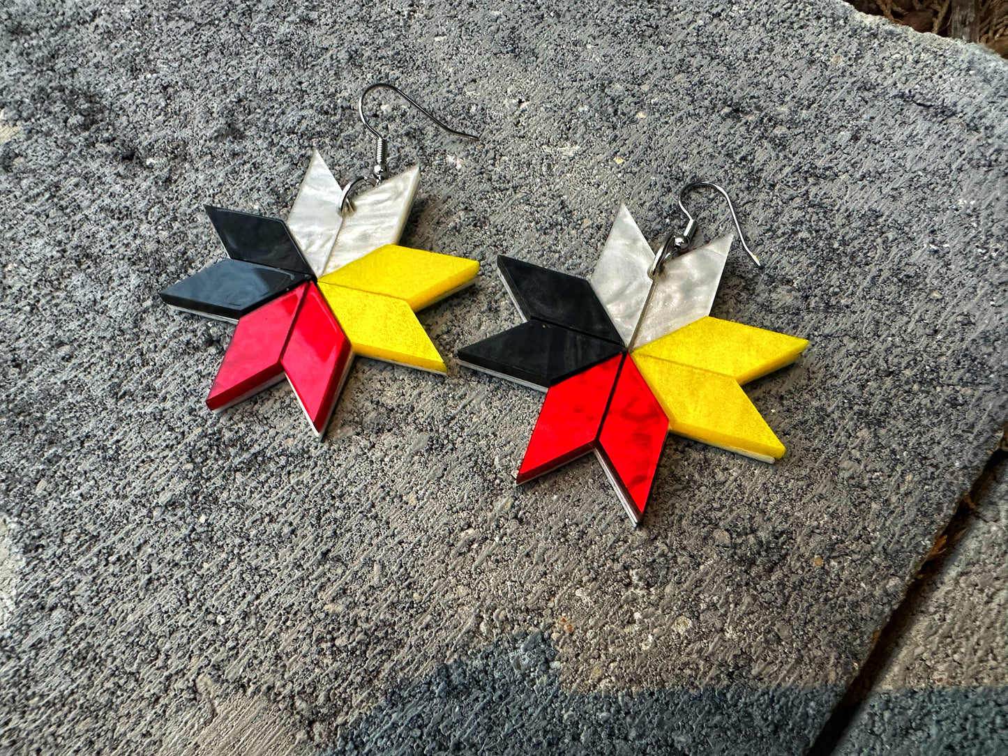 Medicine Wheel Star Earrings