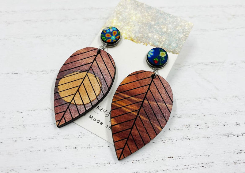 Aromatic Cedar Wood Earrings