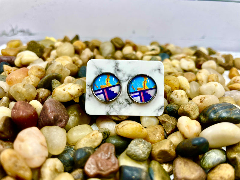 Inlay Inspired Studs