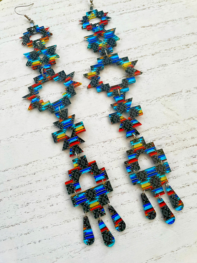 XxL Aztec Drop Earrings