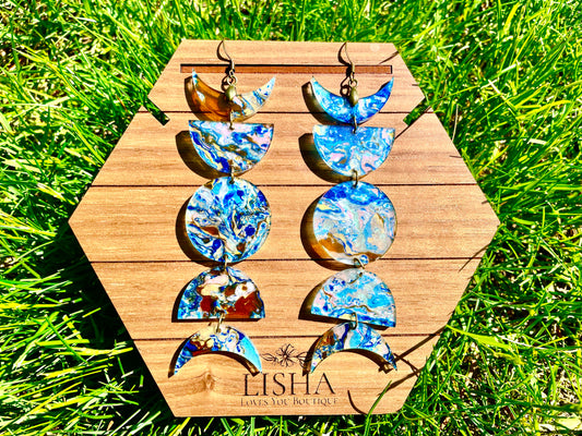 Mother Earth Moon Phase Earrings