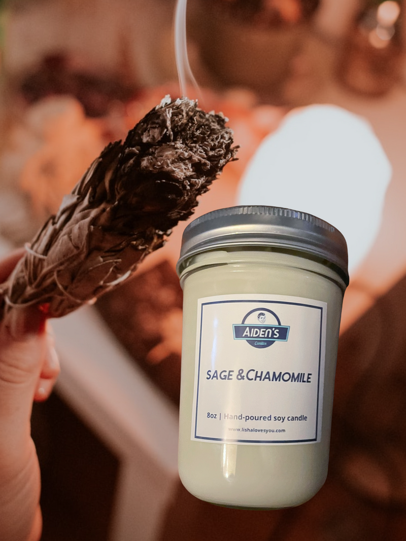 Sage & Chamomile Soy Wax Candle