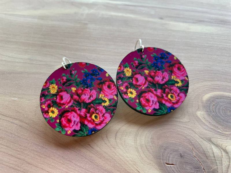 Fruit Punch Kukom Wood Earrings