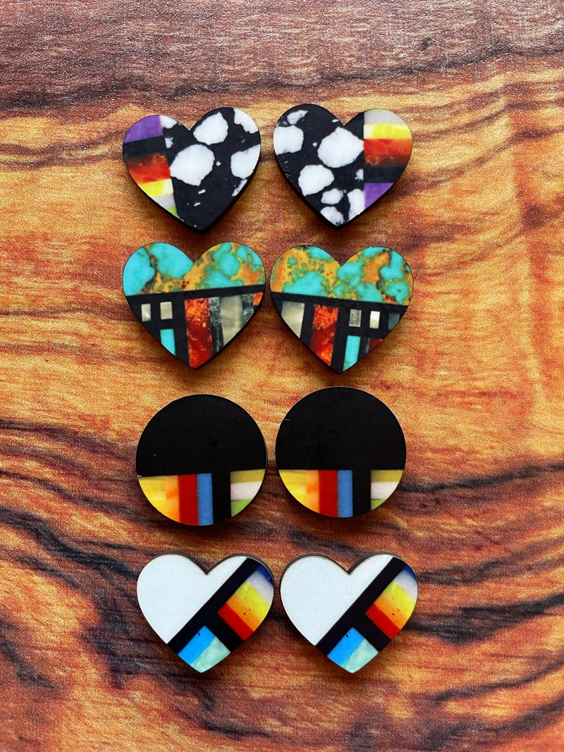 Wood & Acrylic Cabochon Set